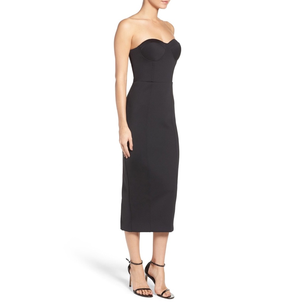MISHA COLLECTION Gabrielle Black Bustier Dress NWT - Picture 3 of 5